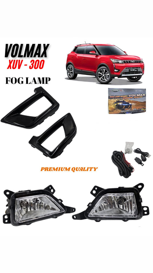 Fog Light for XUV300 with Frame & Complete Wiring & Switch (White), Halogen