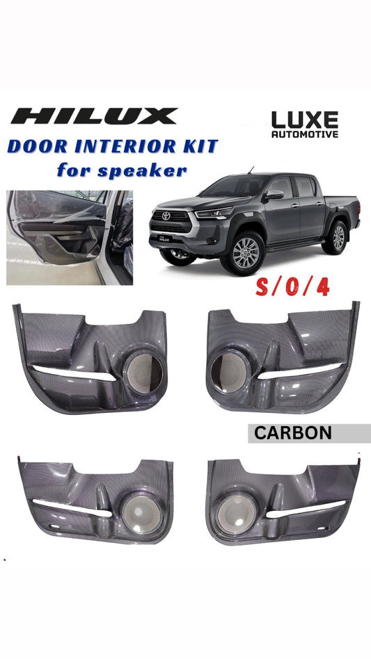 TOYOTA HILUXCarbon fibre door interior kit for speakers ABS Quality