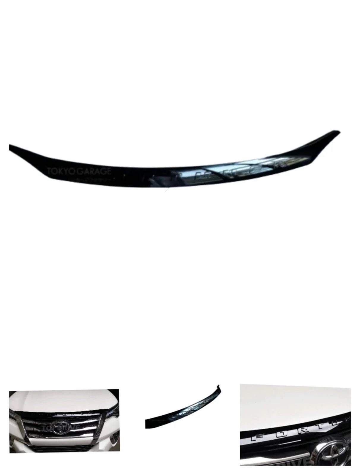 Fortuner Legender Hood Garnish & Mud Flaps (set of 4)