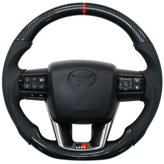 Toyota Fortuner / Crysta / Hilux Steering Wheel Copy Carbon