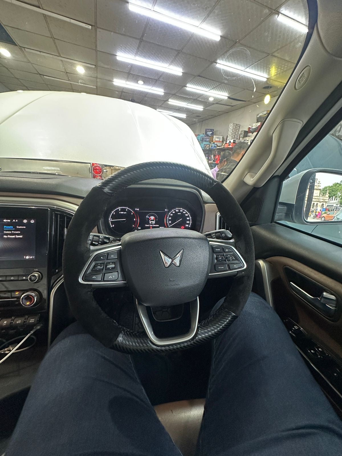 1) Alacantara STEERING COVER