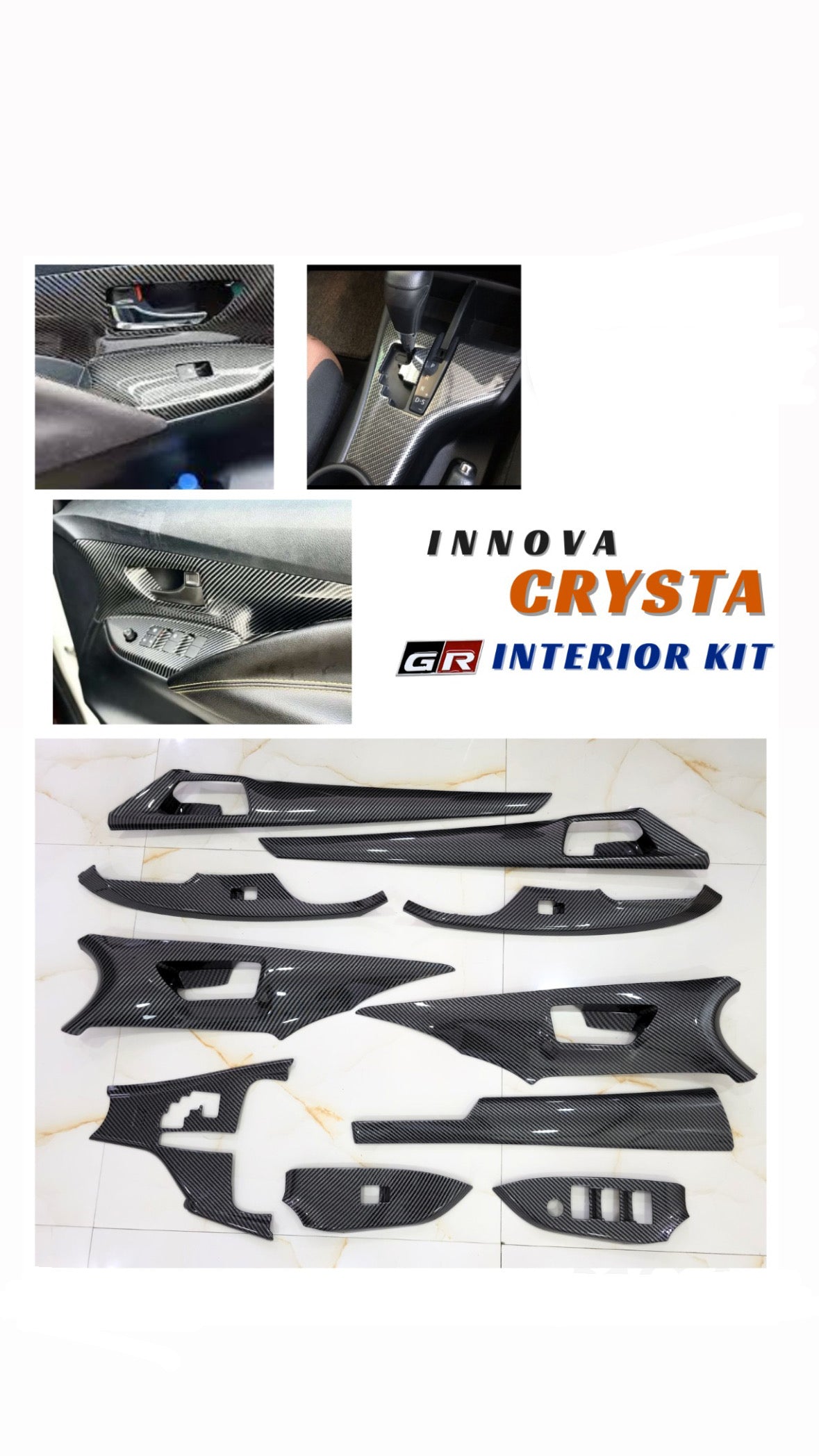 Innova Crysta GR Carbon Fibre Interior Kit