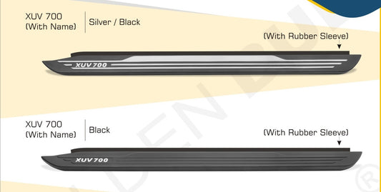 O.E Type Side Foot Step for Mahindra XUV 700 2021 Onwards -Black & Silver