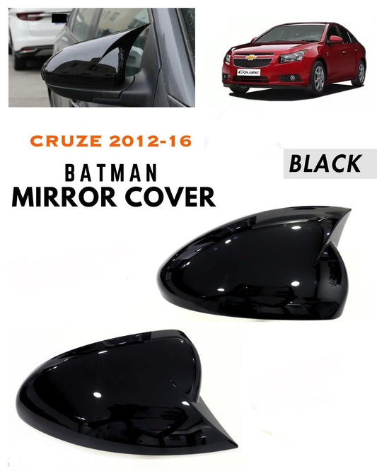 Chevrolet Cruze 2009-2014 Side Rear View Mirror Case Cover Paste Self Adhasive Tape Stick On Style Ar-mr-044 Gb Glossy Black