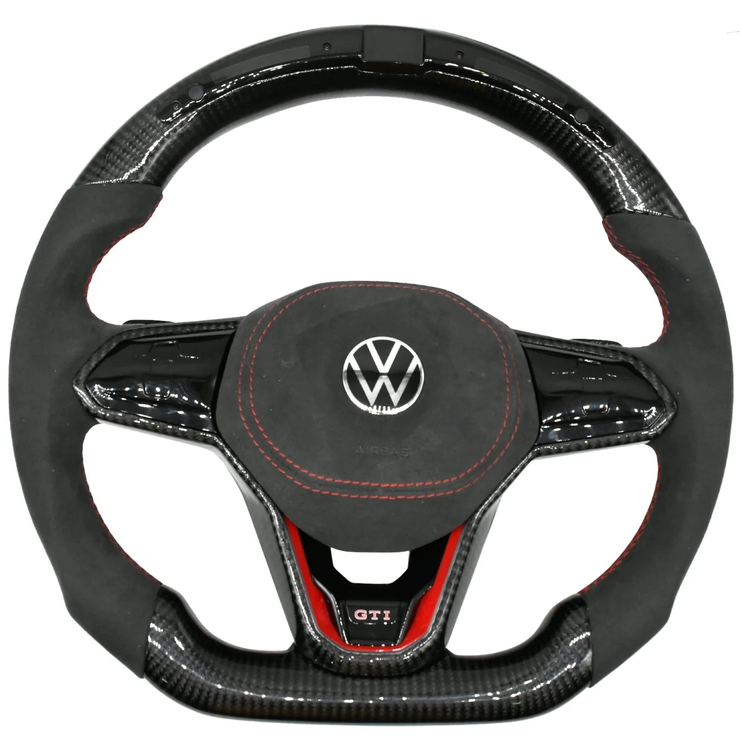 Volkswagen Polo LED Alcantara Steering Wheel for 2014-2023