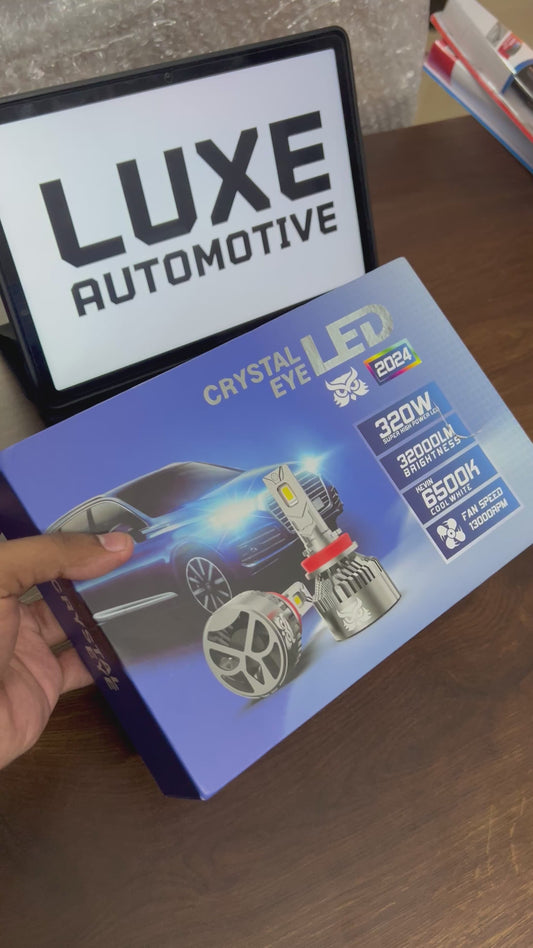 Crystal Eye 320W Car 9005/HB3 LED Headlight Bulbs 6500K