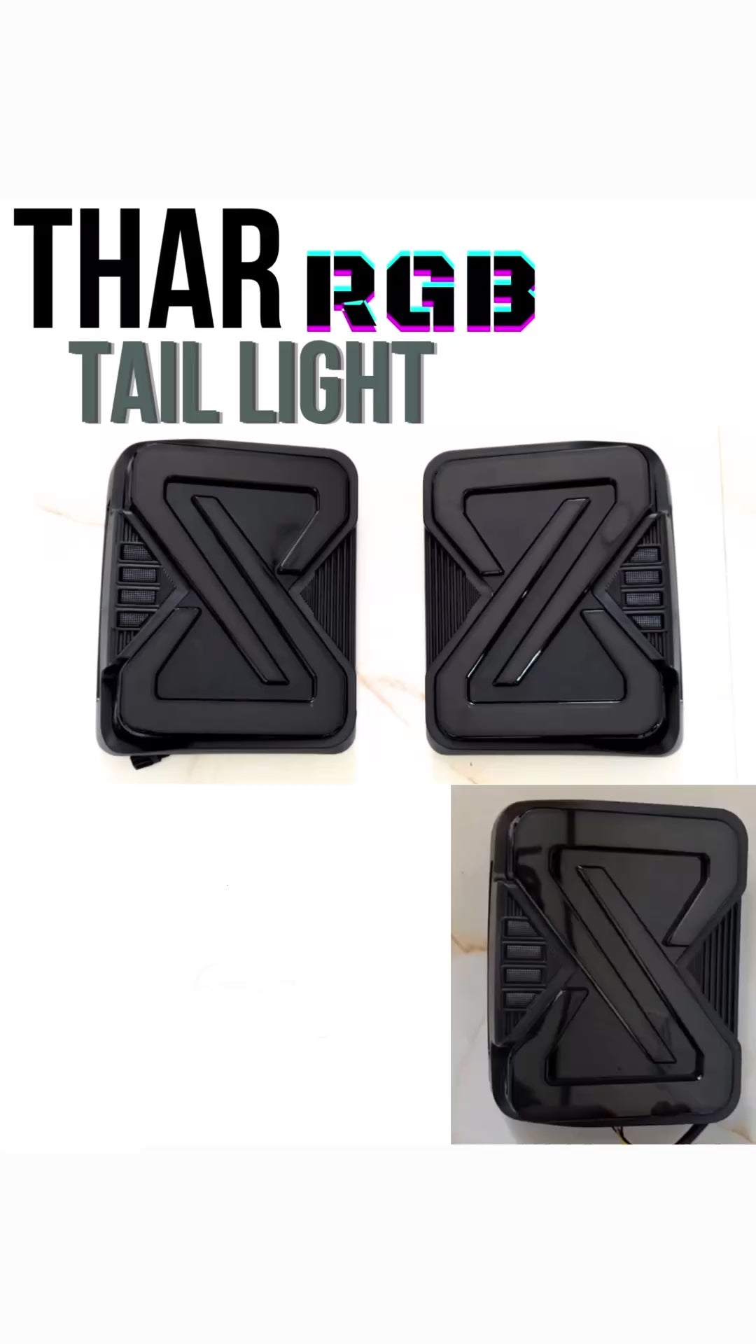 Infinity Pro Design Tail Lights for Mahindra Thar 2020 Onwards - Cut R ...