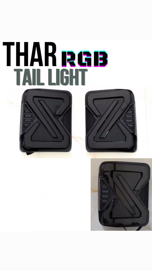 Infinity Pro Design Tail Lights for Mahindra Thar 2020 Onwards - Cut RGB Design
