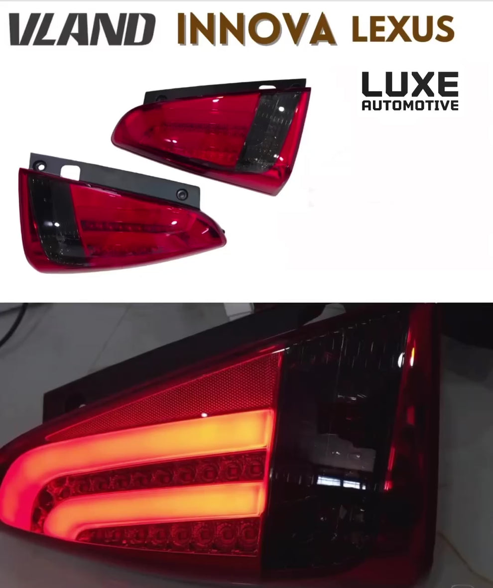 Toyota Innova (2005-2014) LED Tail Lights – LUXE AUTOMOTIVE